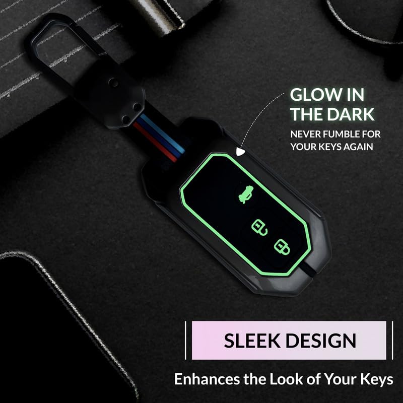 NEODRIFT 'KeyShield' Car Key Cover for Maruti Suzuki Dzire (Shape 3, 03 Buttons) (Durable, Stylish, and 360° Protection) - Image 4