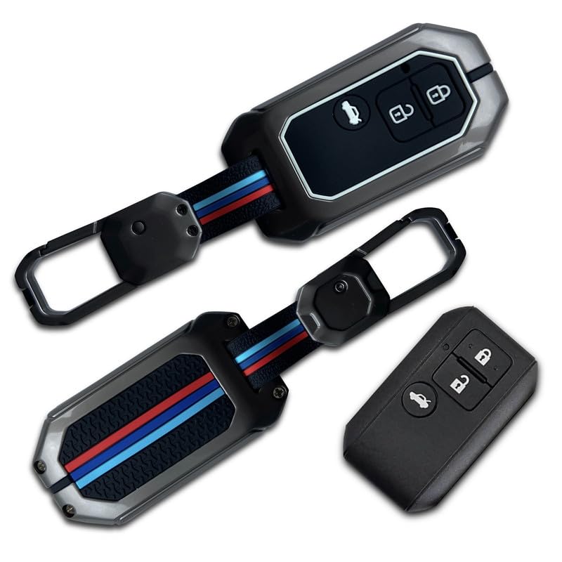 NEODRIFT 'KeyShield' Car Key Cover for Maruti Suzuki Dzire (Shape 3, 03 Buttons) (Durable, Stylish, and 360° Protection) - Image 1