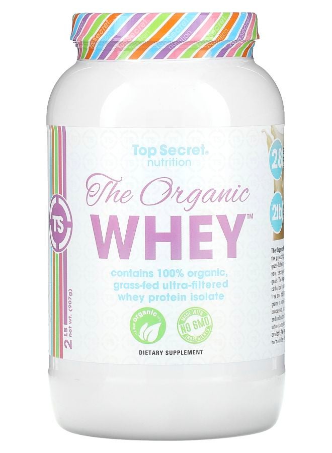 Top Secret Nutrition The Organic Whey Vanilla Milkshake  2 lb (907 g)