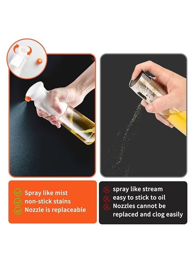 joyzzz زجاجة موزع زيت زجاجي بخاخ زيت الزيتون للطهي والشواء والسلطة  - Image 3
