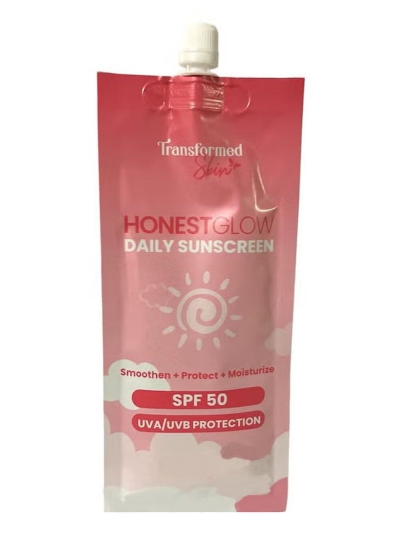 Transformed Skin HONSETGLOW DAILY SUNSCREEM SPF 50 - 50g - Image 1