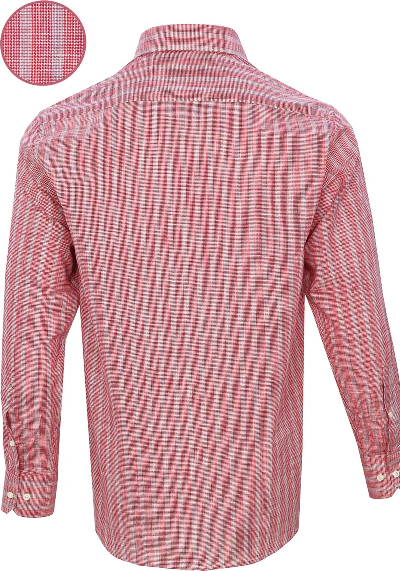 Varetta Men's Rose Dried Checkered Long Sleeve Classic Cut Shirt