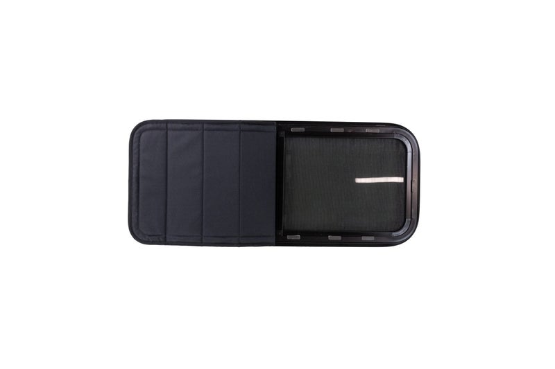 VanEssential Insulated Bunk Window Cover for RB Components Window 36" x 15" - Charcoal Gray - Image 3