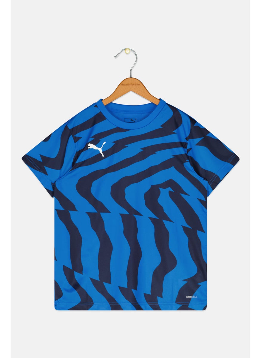 PUMA Kids Boy Sportwear Fit Running T-Shirt, Blue  - Image 1