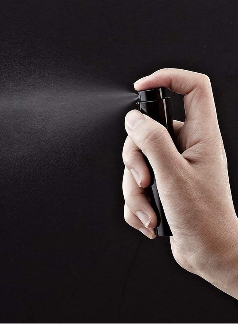 Y&D travel cologne bottle 5PCS 8ml Travel Perfume Atomizer Refillable Mini Cologne Spray Bottle Empty Small Aftershave Sprayer for Liquid Dispenser (Black)  - Image 2