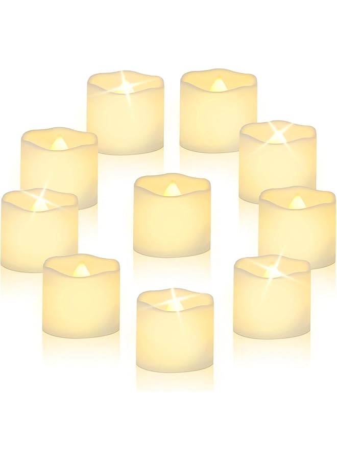 Green Tiger LED Tea Lights Candles 200+Hour Glow Fake Electric Candles TeaLights for Votive, Aniversary, Wedding Centerpiece Table Decor, Funeral, Halloween, Christmas (Set of 12) - Image 1