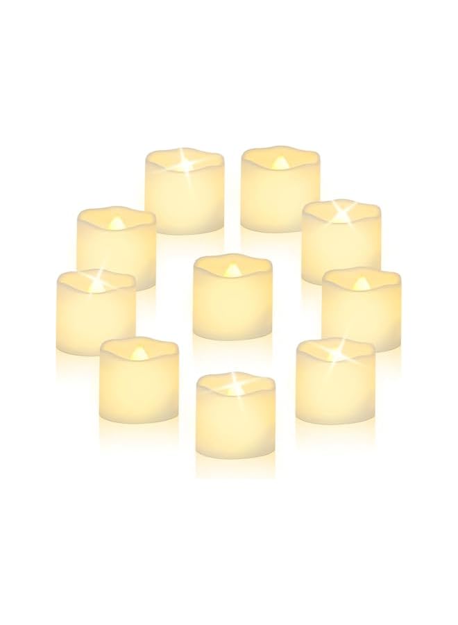 Green Tiger LED Tea Lights Candles 200+Hour Glow Fake Electric Candles TeaLights for Votive, Aniversary, Wedding Centerpiece Table Decor, Funeral, Halloween, Christmas (Set of 12) - Image 2