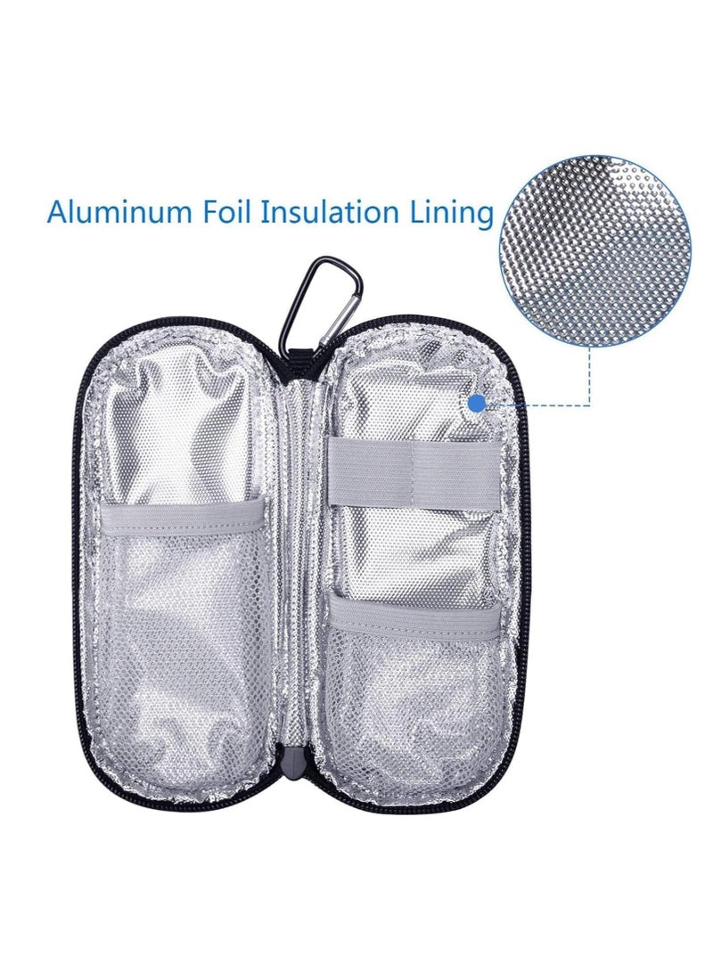 Generic Insulin Cooler Bag, Insulated Diabetes Medication Travel Case with 2 Reusable Ice Packs, Medication Storage Box for Insulin Pens and Other Diabetes Supplies  - Image 3