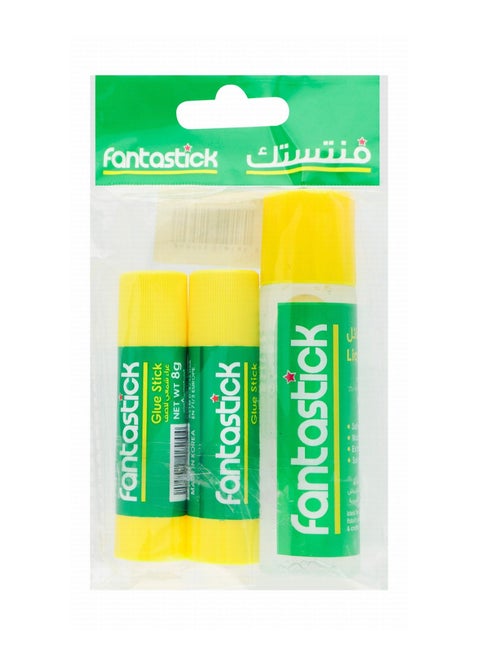3-Piece White And Clear Glue Stick Value Pack