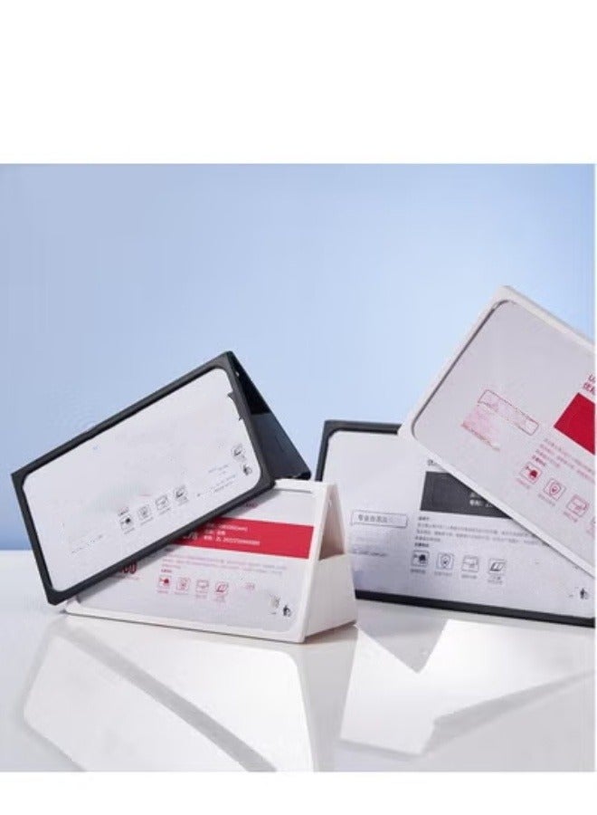 Eckek  Desk Name Plate Holder, Plastic Sign Holder for Table Display, Foldable Double Sided Nameplate - Image 4