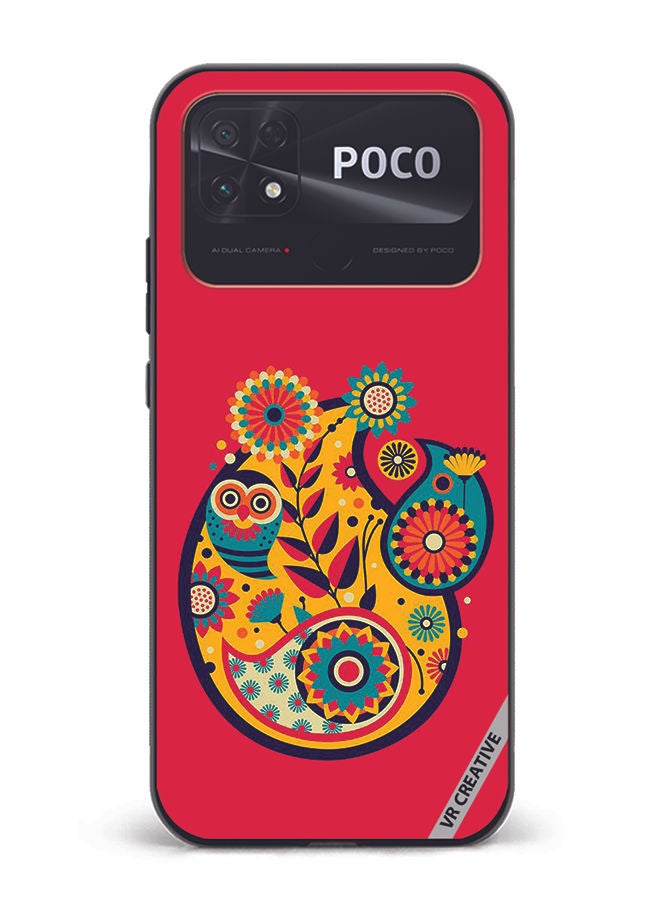 VR CREATIVE Protective Case Cover For Xiaomi Poco C40 Mandala Art Design Multicolour - Image 1