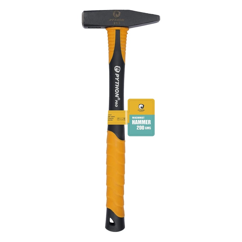 Python Pro Machinist Hammer Indestructible Fiberglass Handle (200 GMS / 11" (280 MM)) - Image 2
