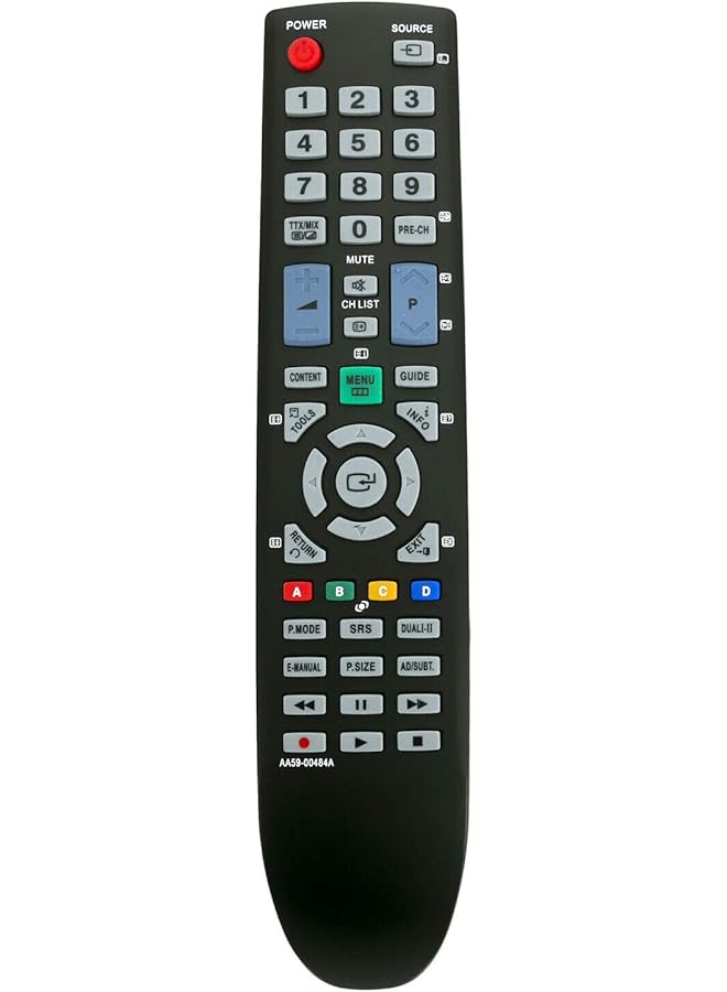 جهاز تحكم عن بُعد بديل AA59-00484A فرعي AA59-00901A AA59-00481A AA59-00482A متوافق مع تلفزيون سامسونج LCD LA32D550 LA32D550K7M LA32D550K7MXXY LA40D550 LA46D550 LA46D550K7M LA40D551 LE32D551