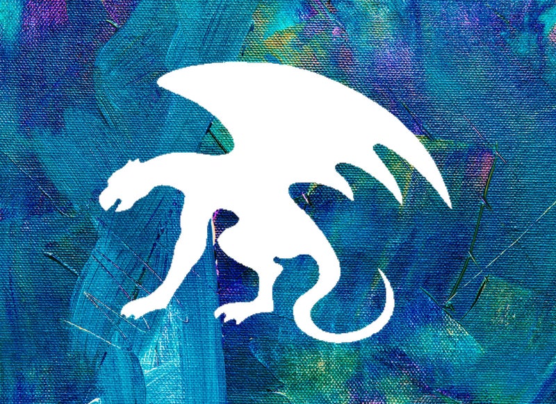 STENCILAIR 8-Inch Gargoyle Style Design Stencil, Reusable Mylar Cutout, for Gothic Art, Crafts & DIY Projects - Image 2