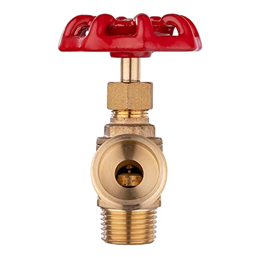 EFIELD Boiler Drain 1/2 inch MIP x 3/4 inch MHT, Brass,(BOILER001) - Image 3