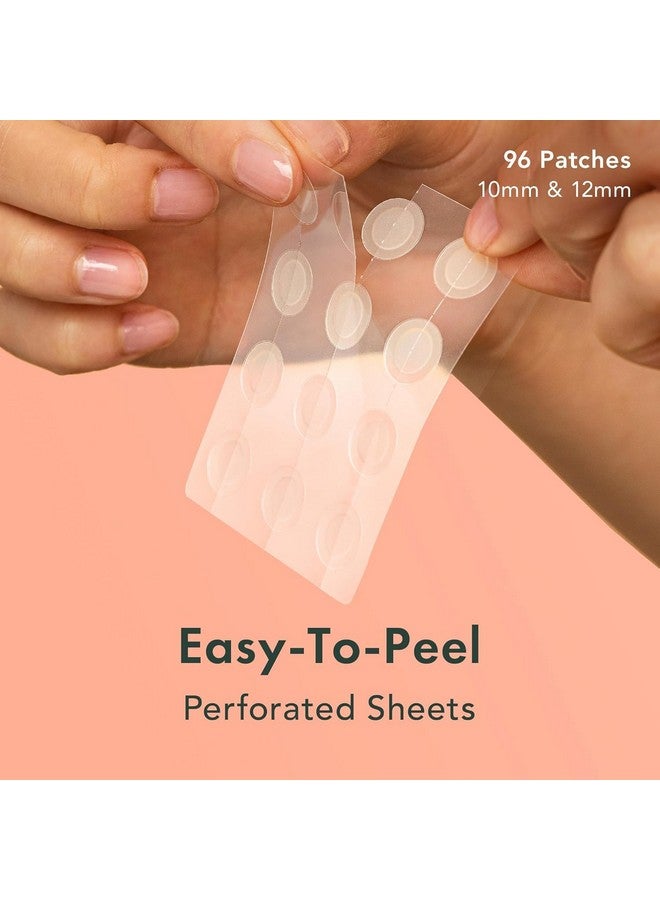 رائيل رقعة حب الشباب، تغطية البقع غير المرئية المعجزة - رقعة حب الشباب الهيدروكولويدية للوجه، البقع، رقعة امتصاص البثور، علاج البقع الناتجة عن البثور للعناية بالبشرة، ملصق للوجه، مقاسان (96 قطعة) - Image 2