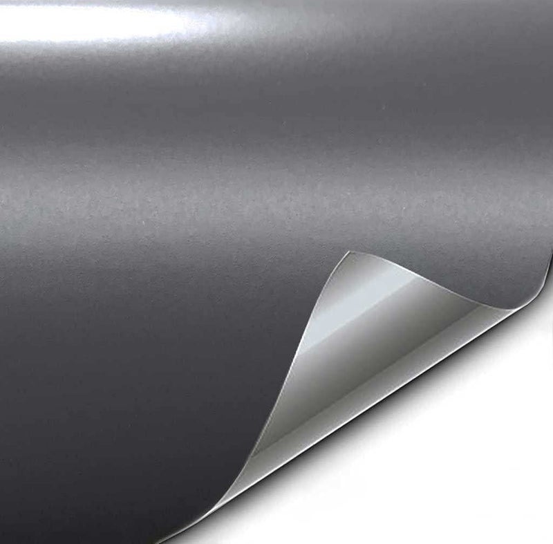 COSMOS STAR™ Vinyl Wrap Sheet for Car & Bike Self Adhesive Wrap Sticker and Decal Roll Film for Auto Car Vehicle Motorcycle Air Release (2 Feet by 6 Feet, Charcoal Grey) - Image 1