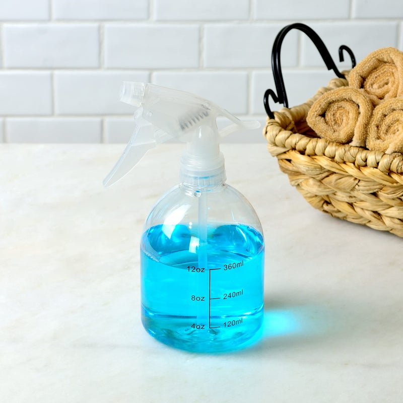 Youngever 6 Pack Empty Plastic Spray Bottles, Spray Bottles for Hair and Cleaning Solutions, 6 Pack 16 Ounce Bottles (White Sprayer) - Image 4