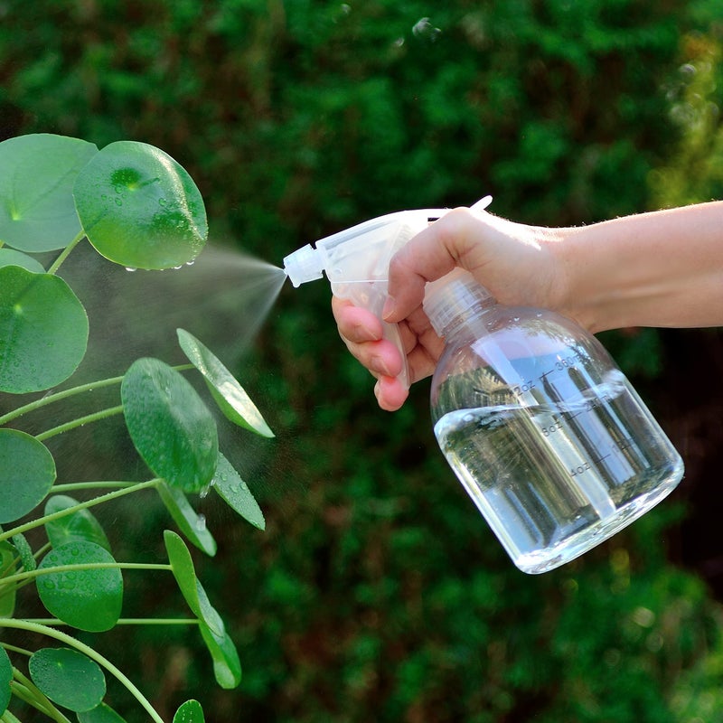 Youngever 6 Pack Empty Plastic Spray Bottles, Spray Bottles for Hair and Cleaning Solutions, 6 Pack 16 Ounce Bottles (White Sprayer) - Image 3