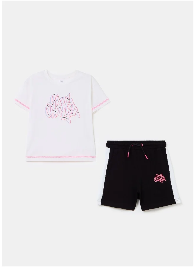 Ovs Jogging set with graffiti lettering print