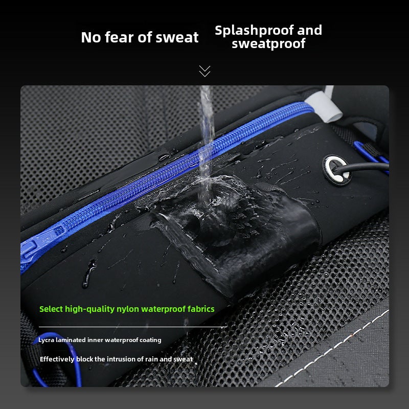 Cross-border Whole Outdoor Sports Waist Bag Fitness Kettle Belt Mobile Phone Card Bag Marathon Sports Belt(Black-Kettle Fanny Pack, All yards) - Image 3