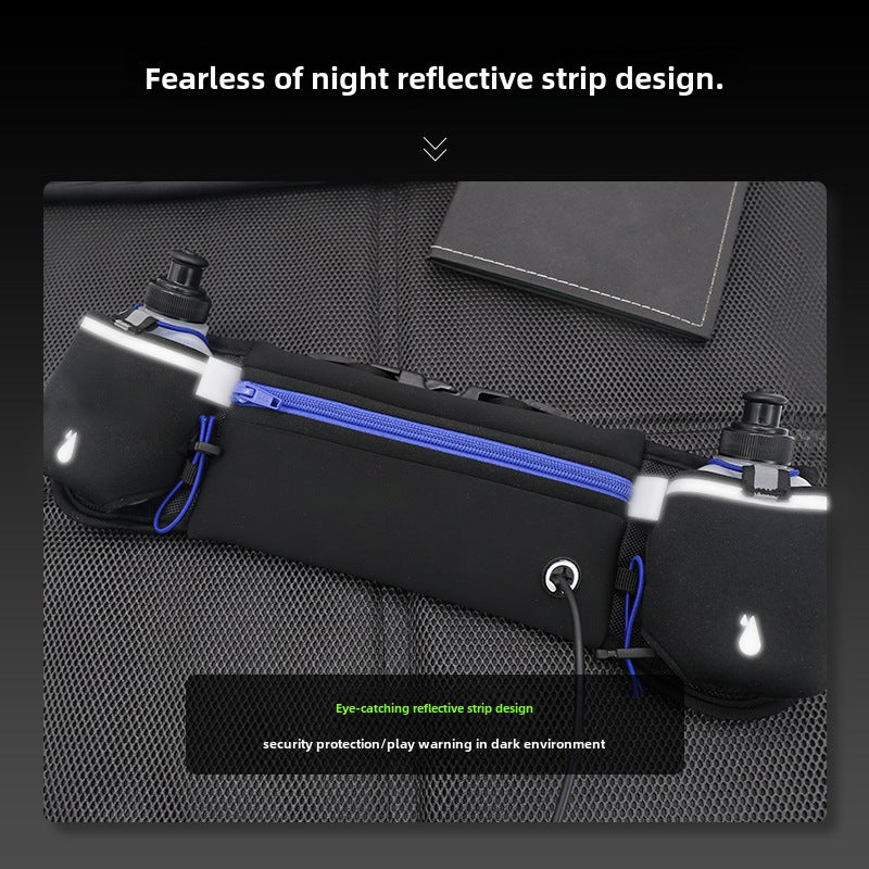 Cross-border Whole Outdoor Sports Waist Bag Fitness Kettle Belt Mobile Phone Card Bag Marathon Sports Belt(Black-Kettle Fanny Pack, All yards) - Image 5