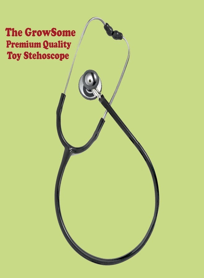 The GrowSome toy stethoscope | stethosco for Kids| Little Doctor Kids Stethoscopes-playing toys doctor ala black| Imaginative Play (65CM) - Image 2