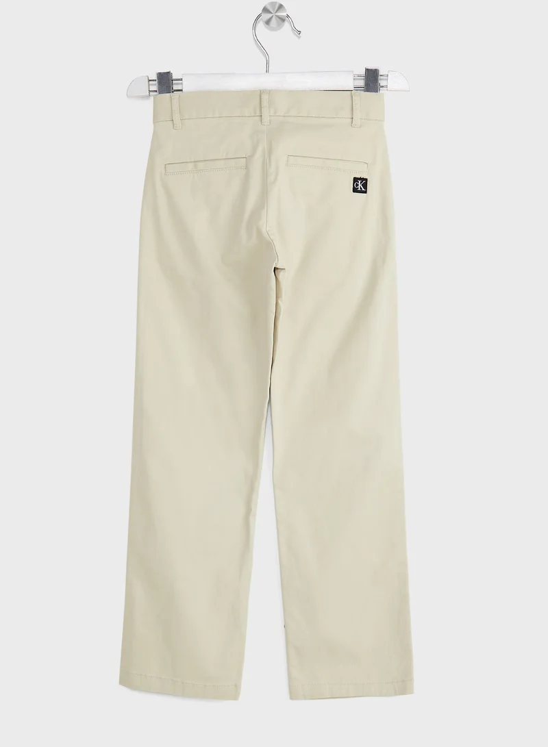 Calvin Klein Jeans Youth Straight Fit Chinos