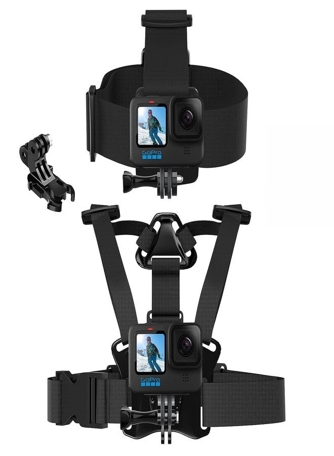 HOJI Head Mount Strap Chest Mount Harness Chesty Kit Compatible with GoPro Hero 11, 10, 9, 8, 7, 6, 5, 4, Session, 3+, 3, 2, 1, Hero (2018), Fusion, Max, DJI Osmo Action Cameras - Image 1