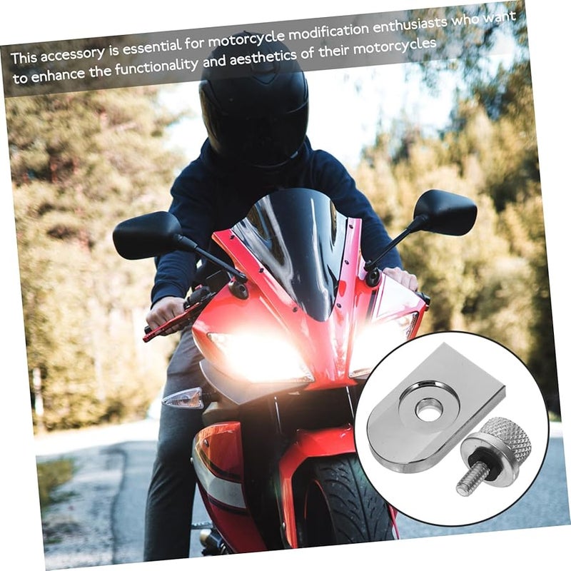 Silver Motorcycle Seat Bolt Kit CNC Knurled Fairing Screws Easy Install Davidson - Image 4