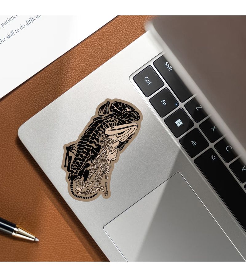 1pc Triassic Fossil Stickers for Laptops Phones Notebooks Water Bottles - Image 3