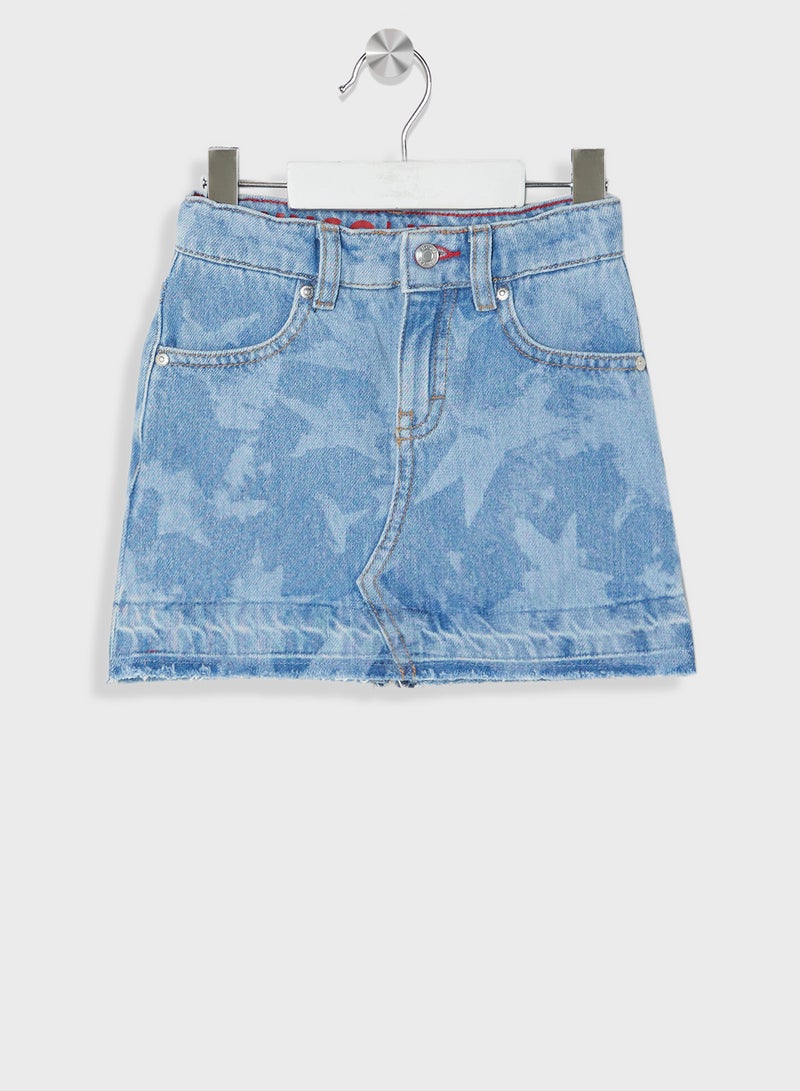 HUGO Kids Denim Mini Skirt  - Image 1