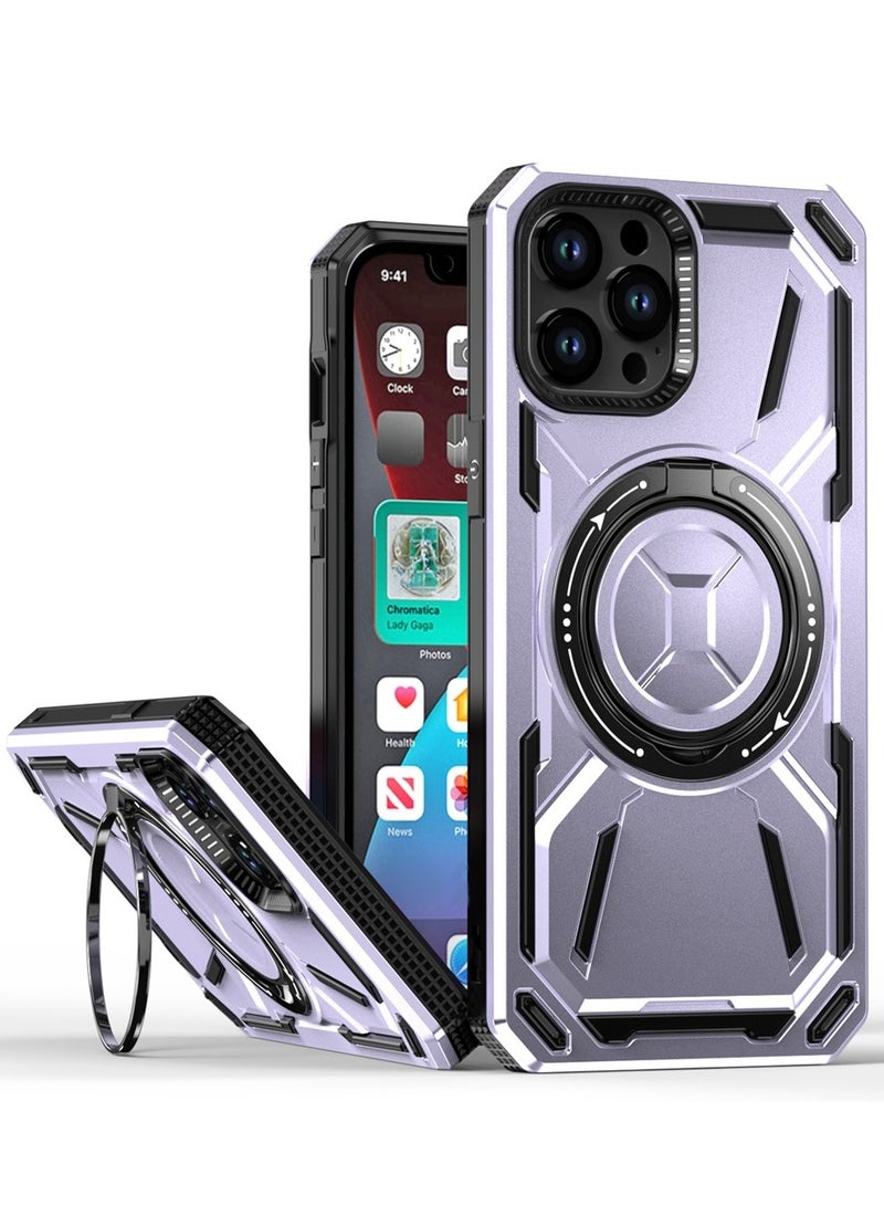 SHIELD EGYPT SHIELD EGYPT For iPhone 12 Pro Max Armored II Series Mag-Safe Magnetic Holder Phone Case (Purple)