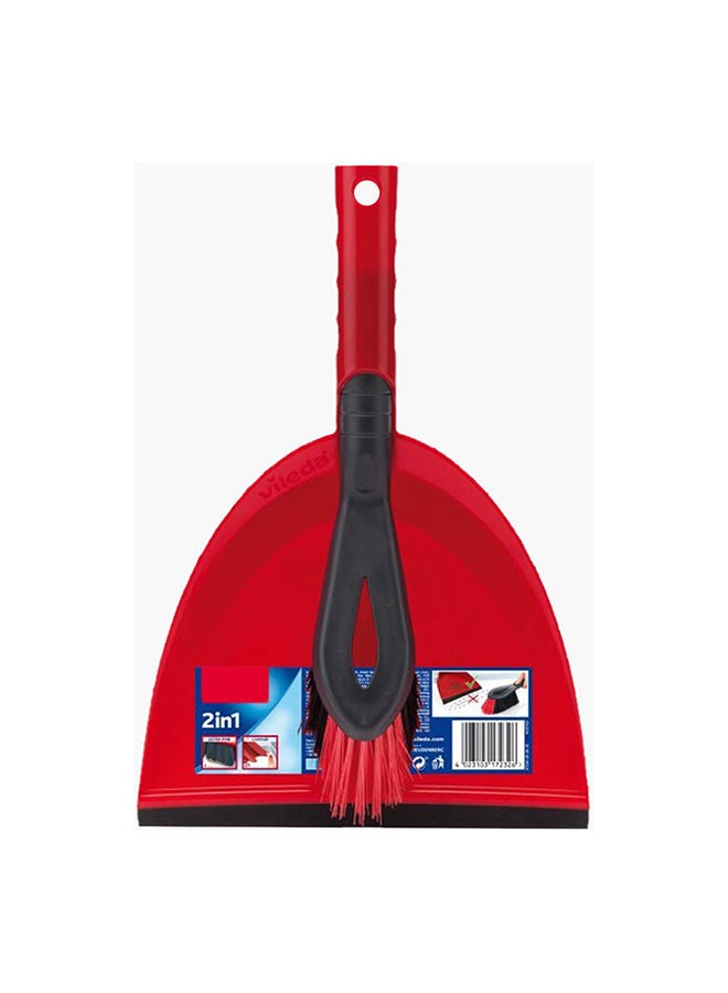 Vileda 2-in-1 Short Handle Dustpan Set - Image 1