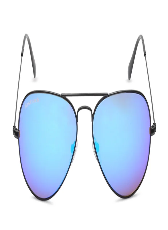 fastrack Black Aviator Men Sunglasses (M165BU24G|57)