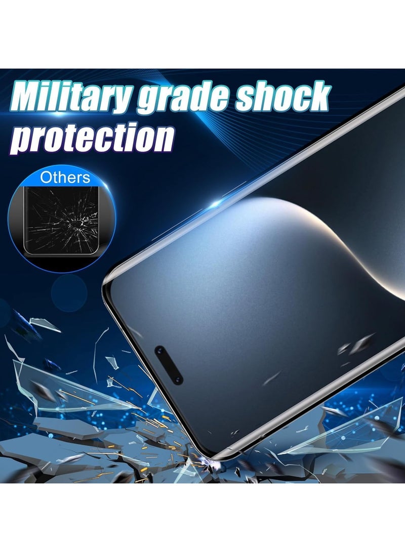 【2 Pack】 Honor Magic 7 Pro 5G Tempered Glass Screen Protector 9H Hardness HD Full Coverage Transparent Anti-scratch No Bubbles Anti-fingerprints - Image 2