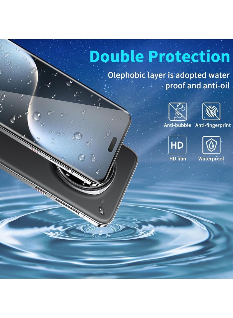 【2 Pack】 Honor Magic 7 Pro 5G Tempered Glass Screen Protector 9H Hardness HD Full Coverage Transparent Anti-scratch No Bubbles Anti-fingerprints - Image 3