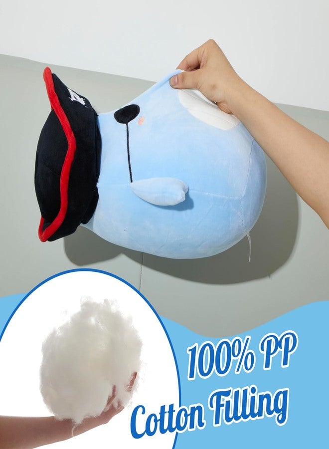 CozyWorld 14” Pirate Whale Plush Pillow Stuffed Animals Original Plushie Cute Soft for Boys Girls - Image 4