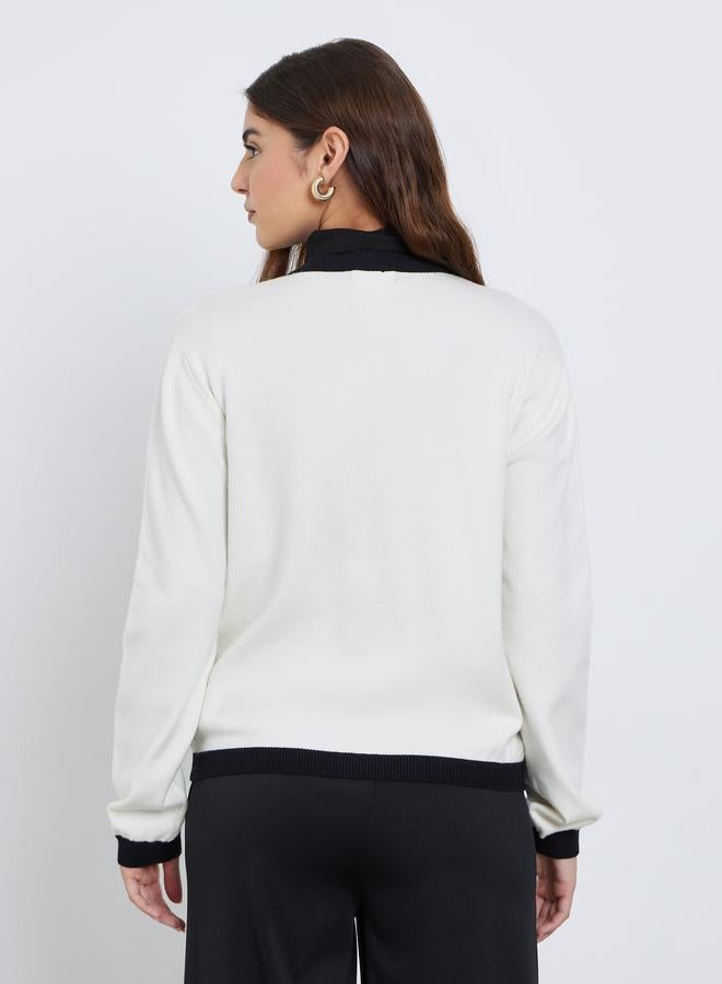 ستايلي كارديجان بقصة عادية مع تفاصيل مُتباينة - Image 5