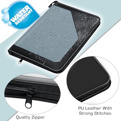 VERAT File Folder/Certificates/Documents Holder/Document Bag/Portfolio/Expanding File/Executive File/Coloured File Folders/Leaf/Leather/Executive Folder/Multipurpose(Grey) - Image 4