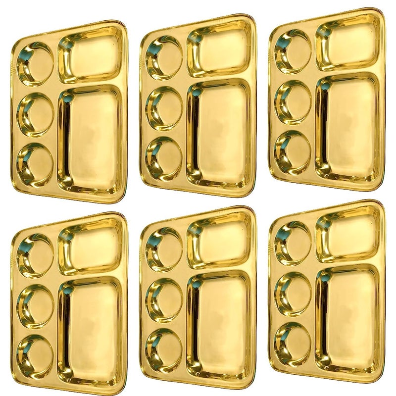 KAROLANE Brass Tray for Lunch Or Dinner Colour-Gold - Image 3
