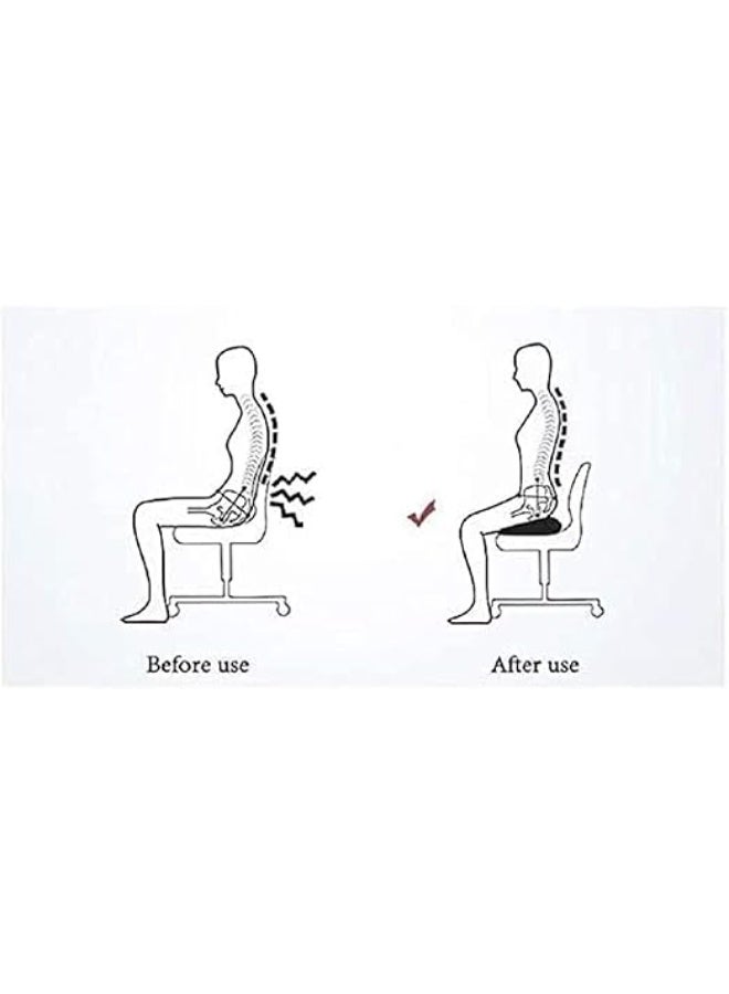 Medical Coccyx Seat Cushion - Memory Foam with Anti-Slip Bottom - Relief from Tailbone Pain & Sciatica - Perfect Support for Daily Use - Image 3