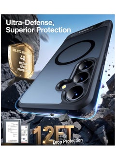 TORRAS Strong Magnetic & Seamless Stand for Samsung Galaxy S25 Plus Case, Fit for MagSafe, Mil-Grade Drop Protection, Adjustable Kickstand for Samsung Galaxy S25 Plus Case, Slim Translucent Black  - Image 5