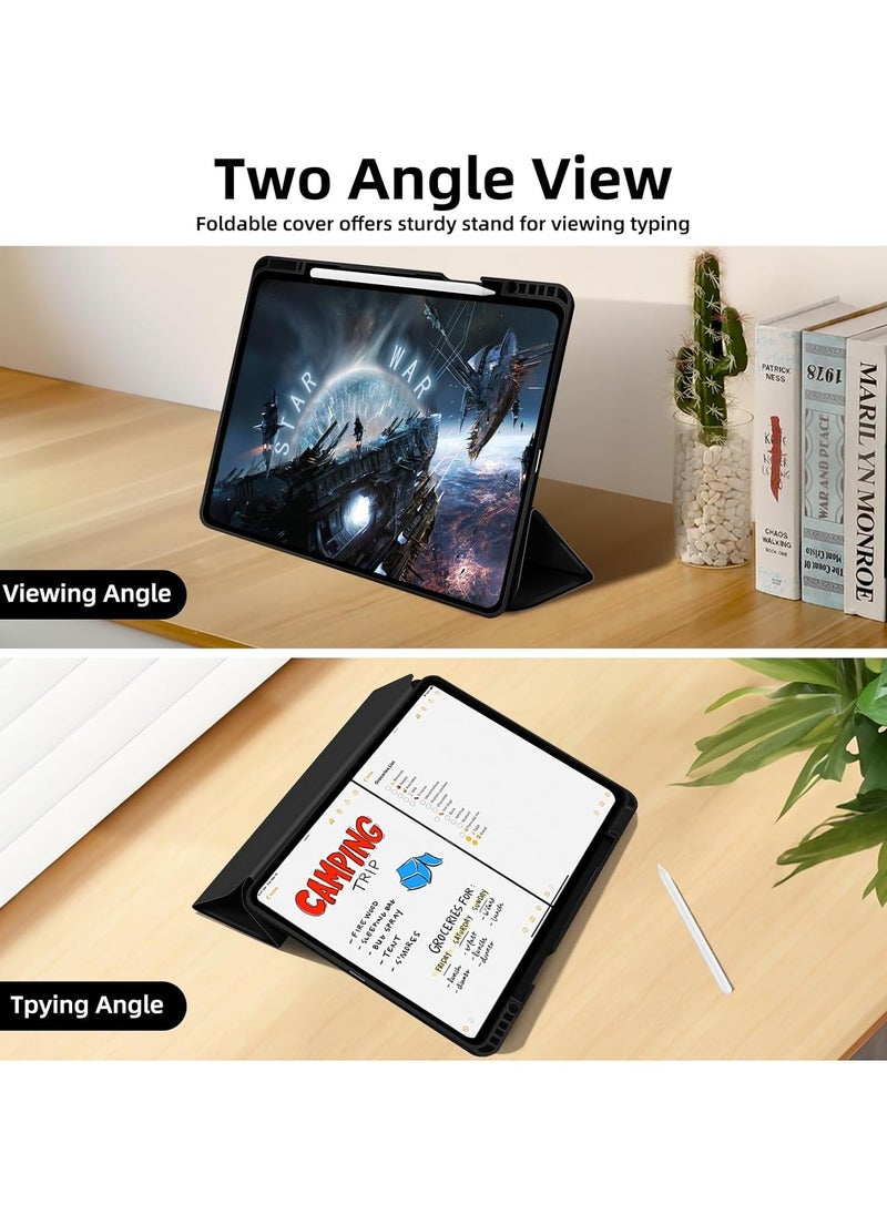 General Case for iPad Pro  2024, Soft TPU Silicone Scratch and Drop Resistant with Pencil Holder (Case + Screen Protector + Camera Lens Protector)  - Image 4
