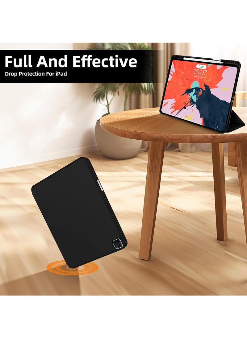 General Case for iPad Pro  2024, Soft TPU Silicone Scratch and Drop Resistant with Pencil Holder (Case + Screen Protector + Camera Lens Protector)  - Image 5