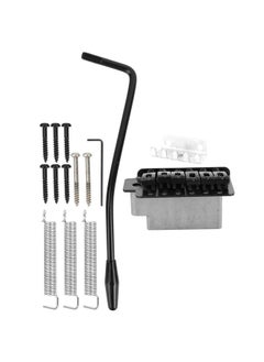 Electrical Guitar Tremolo Bridge for Stratocaster Style Guitar with Saddle(Black)