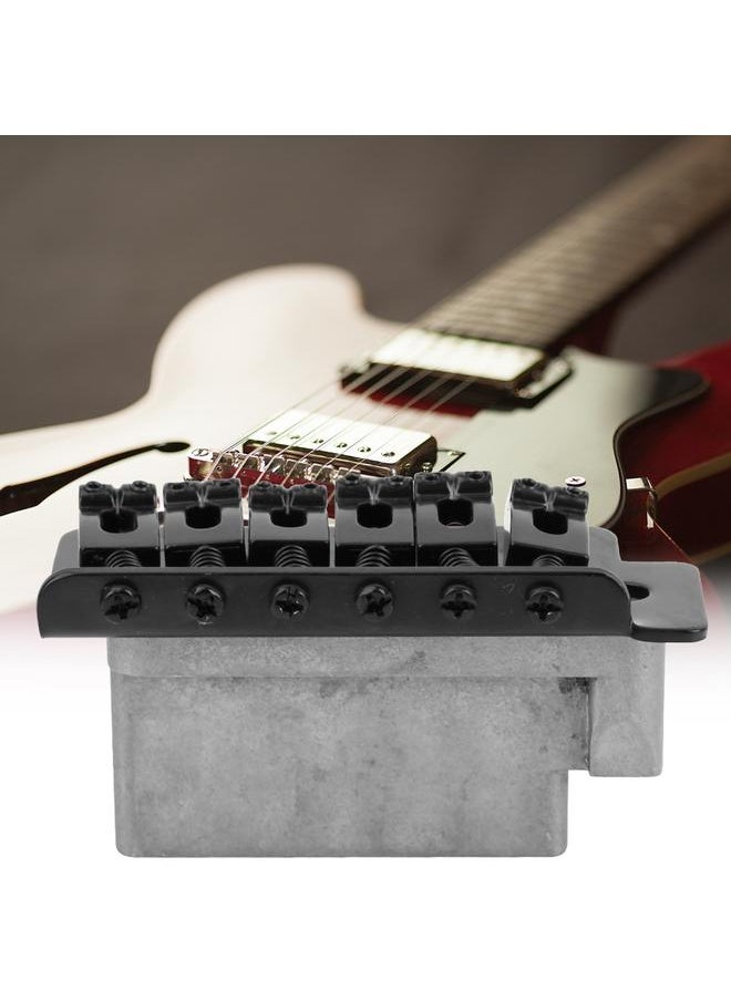 Thoraya - Electrical Guitar Tremolo Bridge for Stratocaster Style Guitar with Saddle(Black) - Image 1