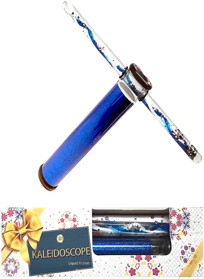 Star Magic Kaleidoscope Glitter Wand - 9" Scope with a 12" glitter wand - Liquid Motion Kaleidoscope. ONE randomly selected color Kaleidoscope in A GIFT BOX - Image 5