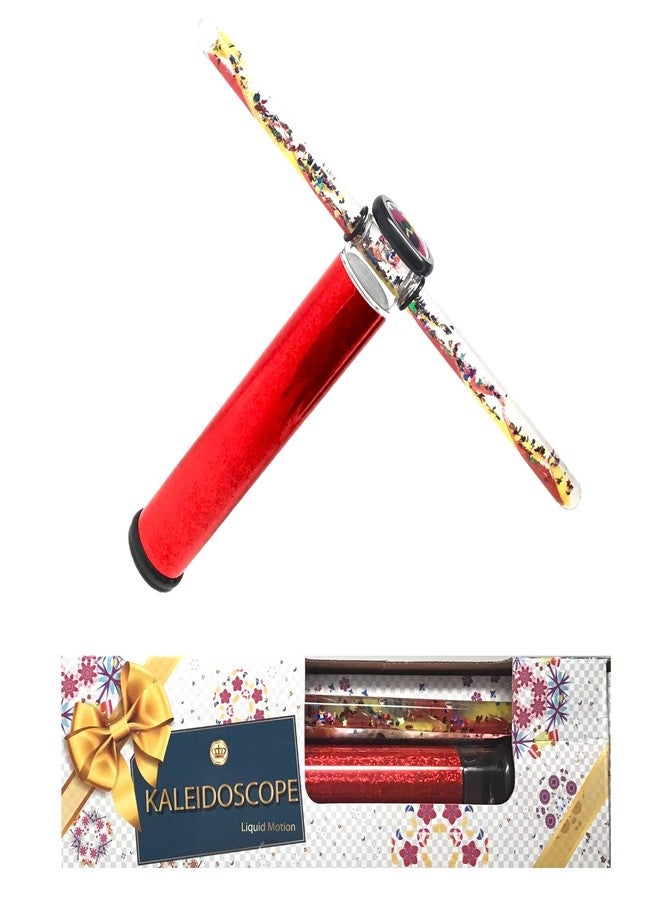 Star Magic Kaleidoscope Glitter Wand - 9" Scope with a 12" glitter wand - Liquid Motion Kaleidoscope. ONE randomly selected color Kaleidoscope in A GIFT BOX - Image 4
