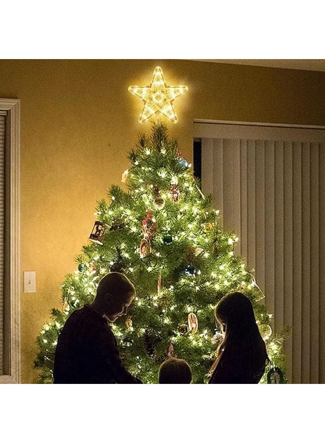 شجرة عيد الميلاد على شكل نجمة مزودة بـ 30 مصباح LED - 9 × 40 مم، تعمل بالبطارية - Image 2